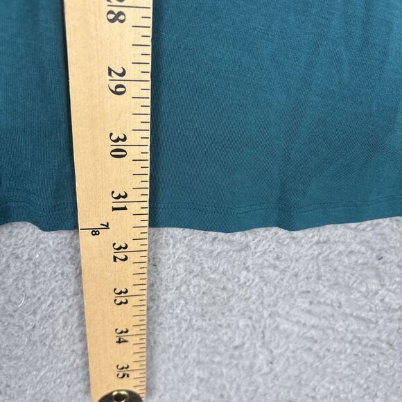 Soma Teal Green Cool Nights Lace Trim Chemise Sleep Nightie Size M - Picture 4 of 6